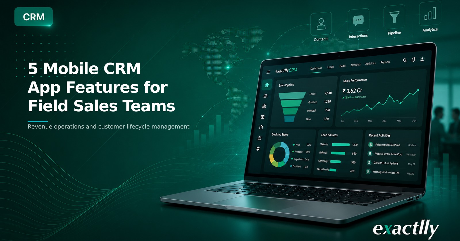 Practical criteria for comparing mobile CRM capabilities for field sales teams.